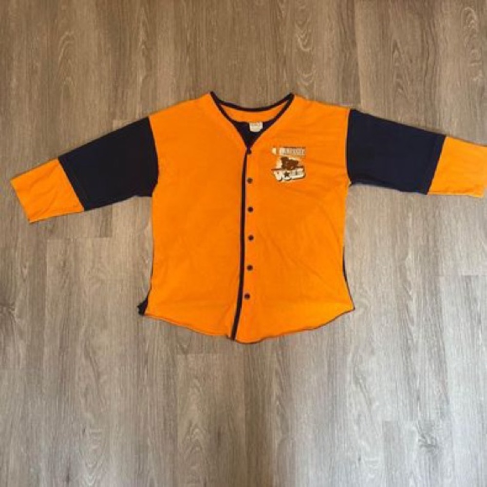 Vintage Tennessee Vols Quarter Length Sleeve Button Down Shirt